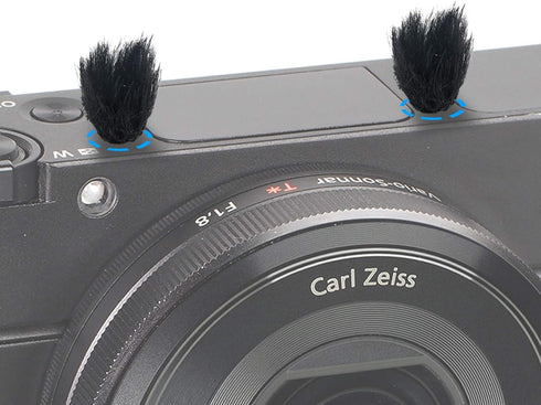 YOUSHARES Camera Mic Windscreen, 10 PCS Fur Wind Muff Wind Cover for Sony RX1 RX10 RX100 Digital Compact Cameras