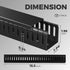 Yecaye 62.8in(4x15.7in) Cable Raceway, Large Under Desk Cable Management for Server Rack Wire Raceway, Wire Management