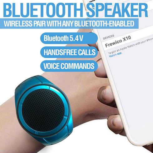 Frewico X10 MP3 Wearable Portable Waterproof Bluetooth Speaker Watch Clip Speaker Player Handsfree Clear Call