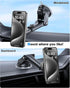Dashboard Windshield Car Phone Holder for Pop Socket, Powerful Suction Cup Mount Fits All Smartphones
