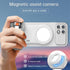 Yunseity Magnetic Phone Camera Grip, Ergonomic BT Selfie Handle with Wireless Shutter Key, Compatible with Tripod