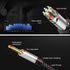 Nanxudyj 3.5mm 2RCA 30ft,Nylon-Braided 3.5mm 2RCA MP3 2RCA to Audio Cable AUX to Audio Cable for Stereo Receiver