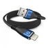 3Pack iPhone Charger Cable 3ft - Apple MFi Certified USB A to Lightning, Fast Charging, Braided, Compatible with iPhone