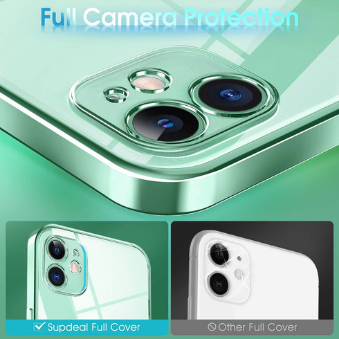 Supdeal Crystal Clear Case for iPhone 11, Transparent Shockproof Soft Silicone Slim Cover, Military Grade Drop Tested,