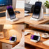 YFLCFCX Personalized Phone Stand for Desk with Two Slots, Custom Phone Holder for Desk, Heavy Real Resin Phone Stands