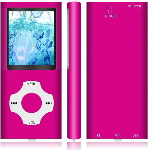 Hotechs. MP3 MP3 32GB 1.82'' Player, Hotechs Music Player with Memory SD Card Slim Classic Digital LCD Screen Mini USB