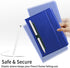 CCSmall Elastic Pocket Stylus Pen Holder with Wrist Strap, Adhesive Sleeve for Cases, Notebooks, Journals, Blue