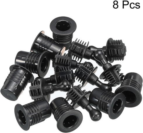 MECCANIXITY Speaker Grill Guides, Plastic Black Ball Socket Type Dia 11mm for Speaker Parts Accessories (Pack of 8)