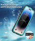 Design Waterproof Case for iPhone 14 Pro, Phone Case with Screen Protector, 6.1'', Turquoise