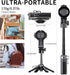Auduto 16/15/14/13/12 Magnetic Phone Tripod Stand, Portable Mini Selfie Stick for iPhone & MagSafe, Aluminum