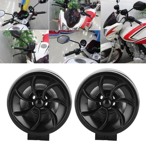 Fydun 12V Motorcycle Speaker, High Power Loudspeaker for Audio Music Amplifier with Light Effect, Plug and Play