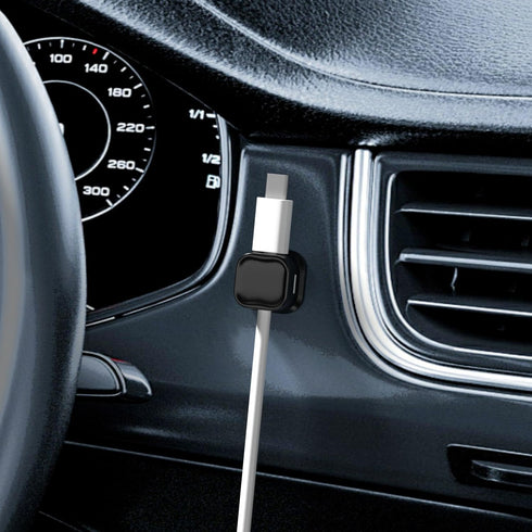 12 Pack Magnetic Cable Clips, Under Desk Cable Management, Adhesive Cord Clip Storage for Home Desk, Nightstand