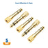 Cable Matters 5-Pack 1/4 to 1/8 Headphone Adapter, Gold Plated Stereo Headphone Adapter