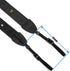 WANBY Black Canvas Camera Strap with Quick Release Buckles for Neck Shoulder Use, Compatible with DSLR SLR