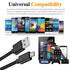 10ft Micro USB Cable for Fast Charging & Data Transfer - Compatible with Samsung Galaxy, Kindle Fire, LG, PS4, Xbox -