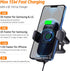 WixGear Wireless Car Charger with Automatic Arms, 15W Qi Fast Charging Phone Holder for iPhone and Samsung