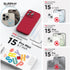 SURPHY Designed for iPhone 15 Pro Max Case Compatible with MagSafe (6.1 inch 2023), with 2 Pack Screen Protector, Liquid Silicone Phone Case (Camera Protective + Soft Microfiber Lining), Red