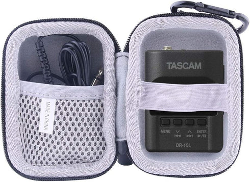 WERJIA F2/Tascam DR-10L/DR-10L Hard EVA Travel Case Fits Zoom Pro Portable Digital Audio Recorder(black)