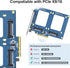 U.2 to PCIe 3.0 Adapter Card, (2) U.2 SFF-8639 PCIe X8 Card for 2.5" U.2 NVMe SSD