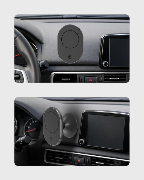 Mighty Mount 14/15/16/17, 360 MagSafe Dash Mount Phone Holder - Magnetic Car Holder for iPhone Smartphone MagSafe