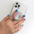 OnTheGrip Cute Natural Seashell Design Round Shape Collapsible Mobile Phone Grip Stand Holder for Smartphone Tablet