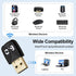 ANDHOT 6.0 11/10/8.1/7 USB Bluetooth Adapter for PC, Plug and Play EDR&BLE Bluetooth Adapter Blue Tooth Dongle Receiver