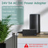 Taormey 24V 5A,AC 100-240V 24 5A Transformer,24V 120W 5.5 2.1mm Power Supply to DC Volt Power Converter Max AC/DC