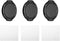 PATIKIL 43mm Lens Cap, 3 Pack Sides Pinch Snap Cover for Front Lens with Cloth