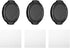 PATIKIL 43mm Lens Cap, 3 Pack Sides Pinch Snap Cover for Front Lens with Cloth
