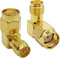 SMA Right Angle RP-SMA Male to RP-SMA Female Connector, 90 Degree Adapter (2 Pcs)