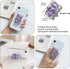Tangseajiao 1 3D Pc Lilac Cute Phone Grip, Airbag Support Bear Phone Holder, Epoxy Sequins Cute Bear Phone Grip Tok