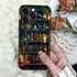 DAIZAG 14 14 Compatible with iPhone Pro Max Case,Book Lover Bookshelf Full Pattern Plastic Soft TPU Anti-Drop,Double