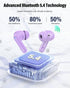 5.4 IP7 Wireless Earbuds, Bluetooth Headphones Bass Stereo, Ear Buds with Noise Cancelling Mic, LED Display in Ear
