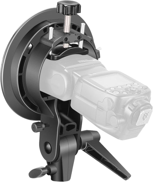 NEEWER S Type Bracket Holder with Bowens Mount for Square Head Flash Speedlite, Compatible with Godox AD200Pro