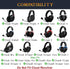 SOULWIT Replacement Earpads for HyperX Cloud 1/2/Pro/Core/Alpha/Alpha S/Flight/Stinger/Mix/CloudX/CloudX Chat, Ear Pads Cushions with Durable Mesh Fabric, Noise Isolation Foam - MF Black