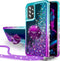Silverback Bling Holographic Sparkle Case for Galaxy A52 5G / A52s 5G, Diamond Ring Protective Cover, Purple