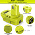 LONG FIT Replace for Dewalt to Ryobi 18V Battery, M18 to Ryobi 18V Battery, Convert Dewalt 20V or Milwaukee 18V Battery