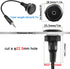 QIANRENON TRS 3.5mm Stereo Connector, 1/8 TRS Male to Female Short Cable, Panel Mount Headphone Adapter for Microphones