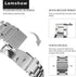 Mindrose Compatible Smart Watch Bands, 18mm Stainless Steel Metal Replacement Strap for H80 & Y70 Watches