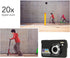 FHD 4K 56MP Compact Digital Camera with 20X Zoom, Autofocus, Waterproof for Photography Vlogging