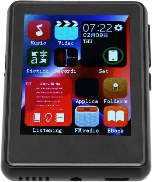 SUNGOOYUE MP3 Player, Bluetooth 5.0 with 2.4 Inch Full Touch Screen, ESS SABRE9018Q2C