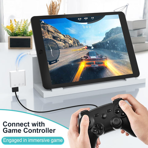 Lightning to SD Card Reader for iPhone, USB Camera Adapter 3 in 1, Compatible with SD/TF Card, USB 3.0 Adapter