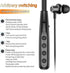 6.0 100 PlaytimeIPX7 Kinobo Neckband Bluetooth Headphones, Bluetooth Hours Sports Waterproof Earbuds with Microphone