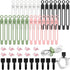 48Pcs Reusable Silicone Cable Ties, Elastic Cord Organizer, Travel Wire Management for Office, Home Desk
