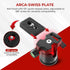Reflex Camera 9" 360 1/4"-20 5Kg Metal Mini Tripod Desktop Tripod with Ball Head and Screw for DSLR Cameras