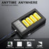 JESSY 4 Pack CR123A Rechargeable Batteries - 3.7V 123A Lithium Battery and Charger for Arlo Cameras, Flashlights,