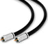 Conext Link RG6 Quad Shield Coaxial Cable, 18 AWG, 3GHz, 75 Ohm, F Connector, Black (3FT) 33001
