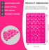ILKCC Silicone Suction Cup Phone Case Mount Double Sided, Non Slip Phone Accessories Mount, Hands-Free Strong Grip