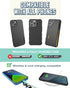 Smartish Phone Wristlet - Case Clinger, Universal iPhone Holder with Detachable Wrist Strap Loop - Black Vegan Leather