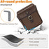 Cwatcun Camera Sling Bag PU Leather for PhotographersSmall Camera Bag Water-resistant Shockproof Case with Removable